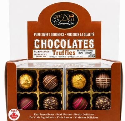 Chocolate Truffles – 4-Piece Gift Box