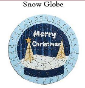 Snow Globe Christmas Puzzle