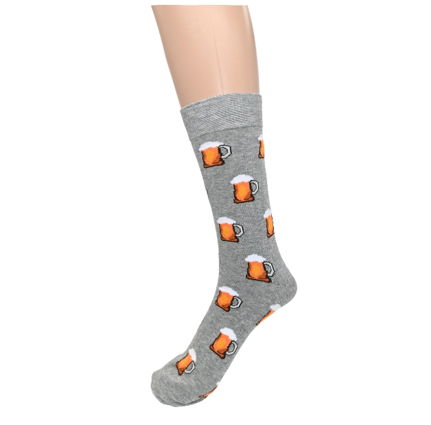 Men’s Grey Beer Socks
