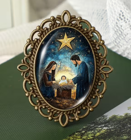 Nativity Brooch