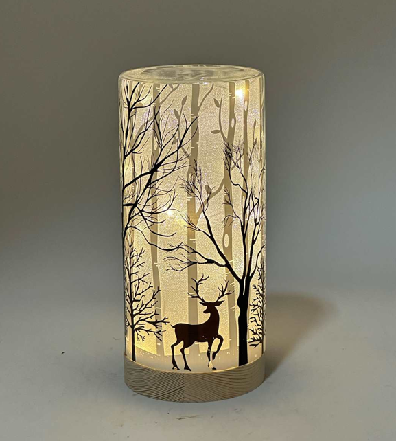 Light up Deer Cylinder