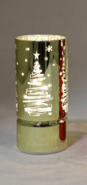 Gold LED Christmas Cylinder