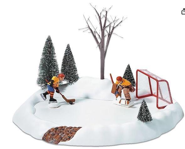 Village Animated "Hockey Player"