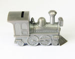 Pewter Finish Train Bank