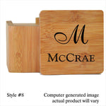 Bamboo Coasters Including Personalization