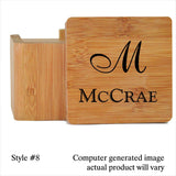 Bamboo Coasters Including Personalization