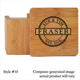 Bamboo Coasters Including Personalization