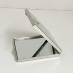 Square Silver Tone Compact