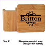 Bamboo Coasters Including Personalization