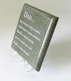 Sentimental Dad Plaque