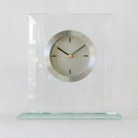 Bevelled Glass Clock