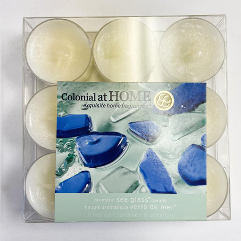 Tealight 9pk - Sea Glass