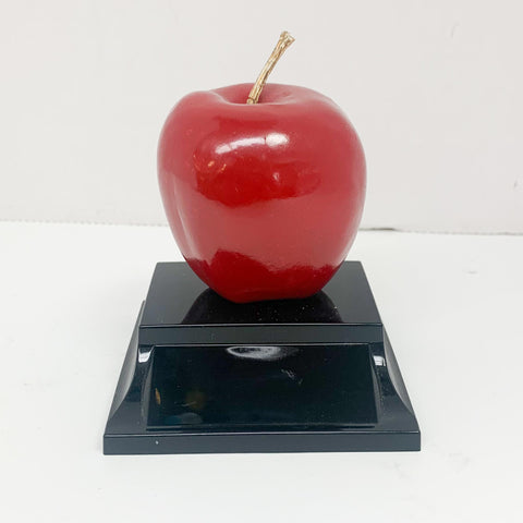 Red Apple on Black Base