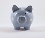 Blue Polka Dot Piggy Bank