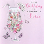 Wonderful Sister Birthday Card