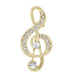 Treble Clef Brooch