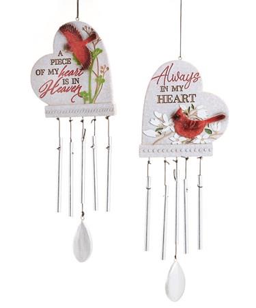 Cardinal Windchime - Always in my Heart- Rubies Inc., Chatham Ontario,