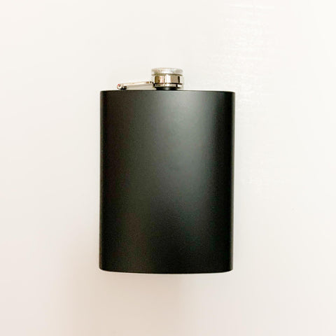 Black 8oz Flask