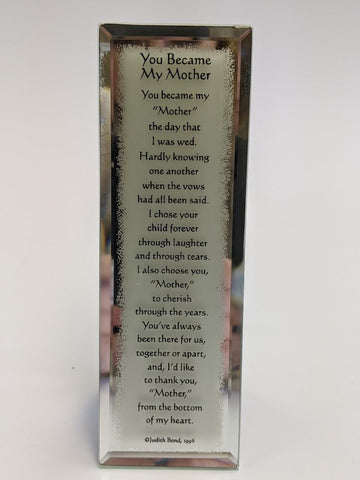 Mother-In-Law Mirrored Plaque