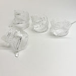 Glass Leaf Napkin Ring (set 4)