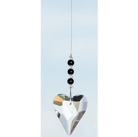 Healing Hearts Suncatcher - Black Onyx